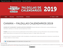 Tablet Screenshot of faldillas.com
